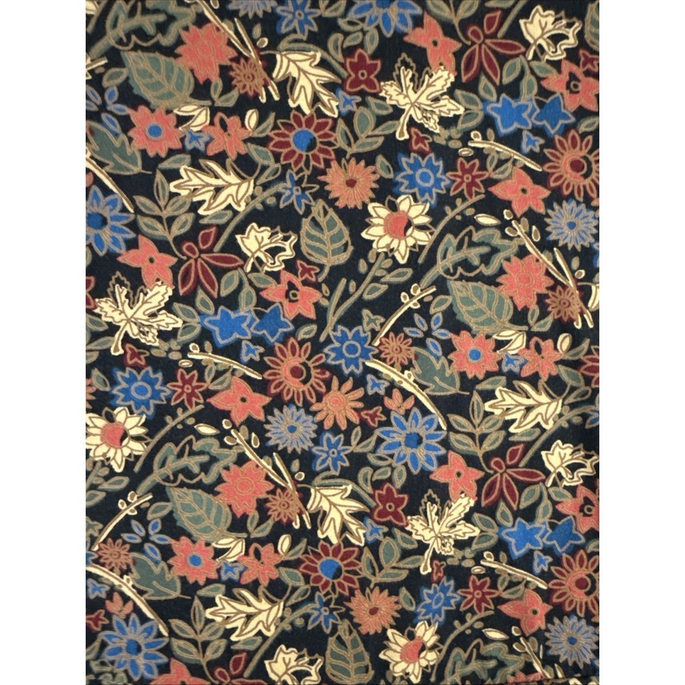Womens Ditsy Floral Y2K Midi Skirt Sz 4 Whimsical Garden Cottage Rayon Flutter - Picture 3 of 10
